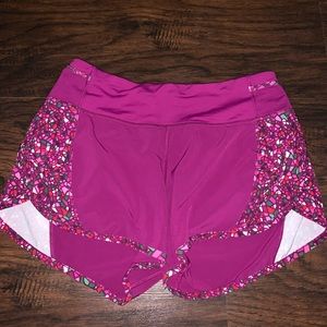 Lululemon Pink Paradise Camo Real Quick Shorts 6